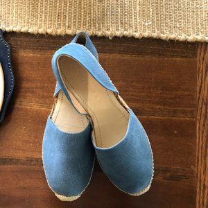 Jimmy Choo Dreya Denim Leather d'Orsay Espadrille - Size 40